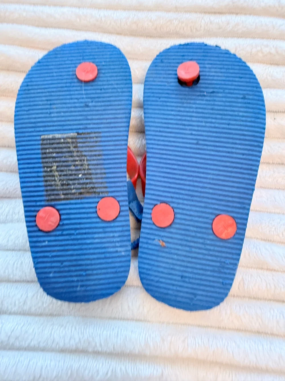 GAP Kids Mickey Mouse Navy, Gray & Red Flip Flops